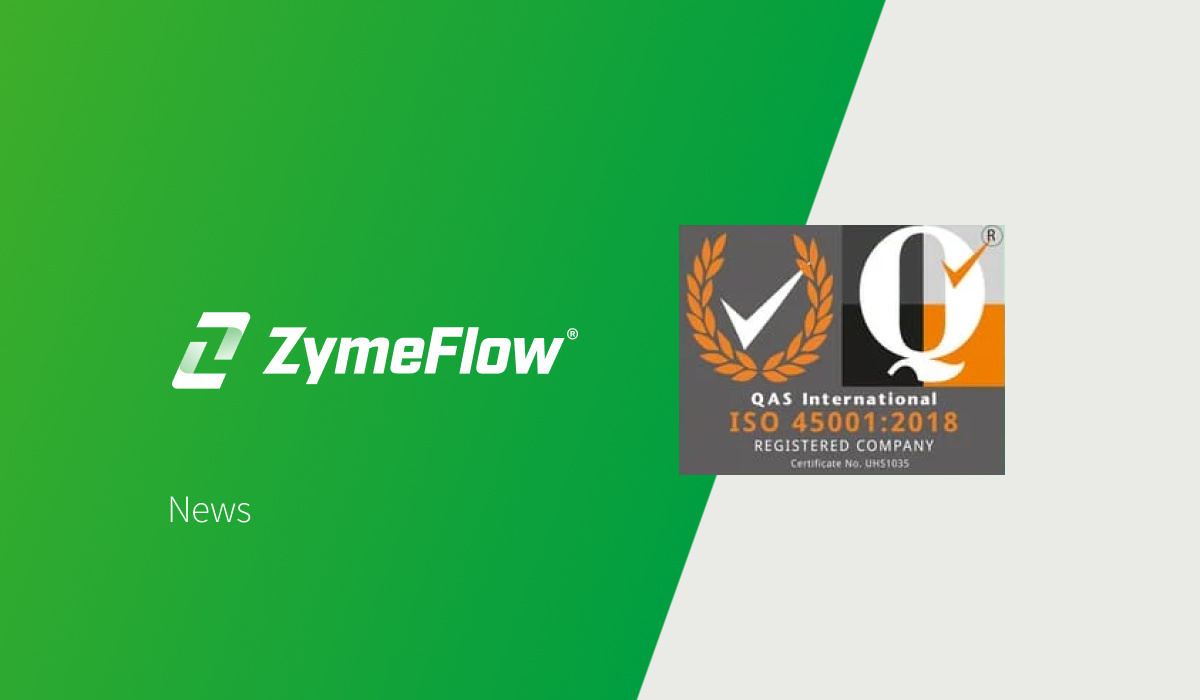 ZymeFlow Awarded ISO 45001 Certification